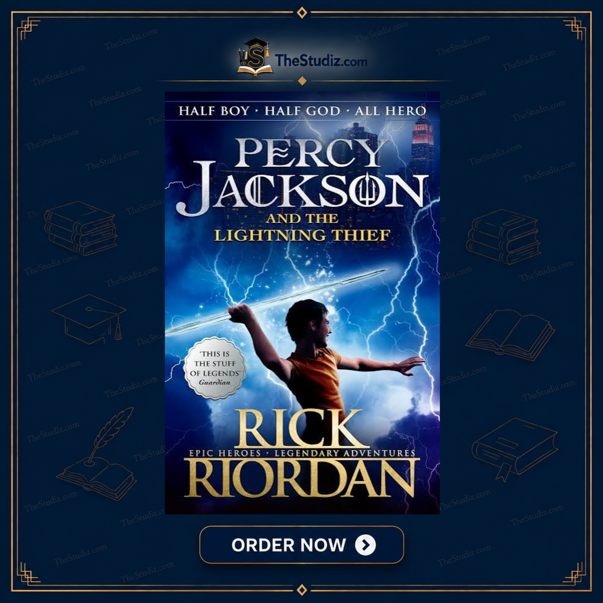 Percy Jackson And The Lightning By Rick Riordan